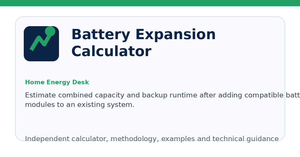 Battery Expansion Calculator illustration