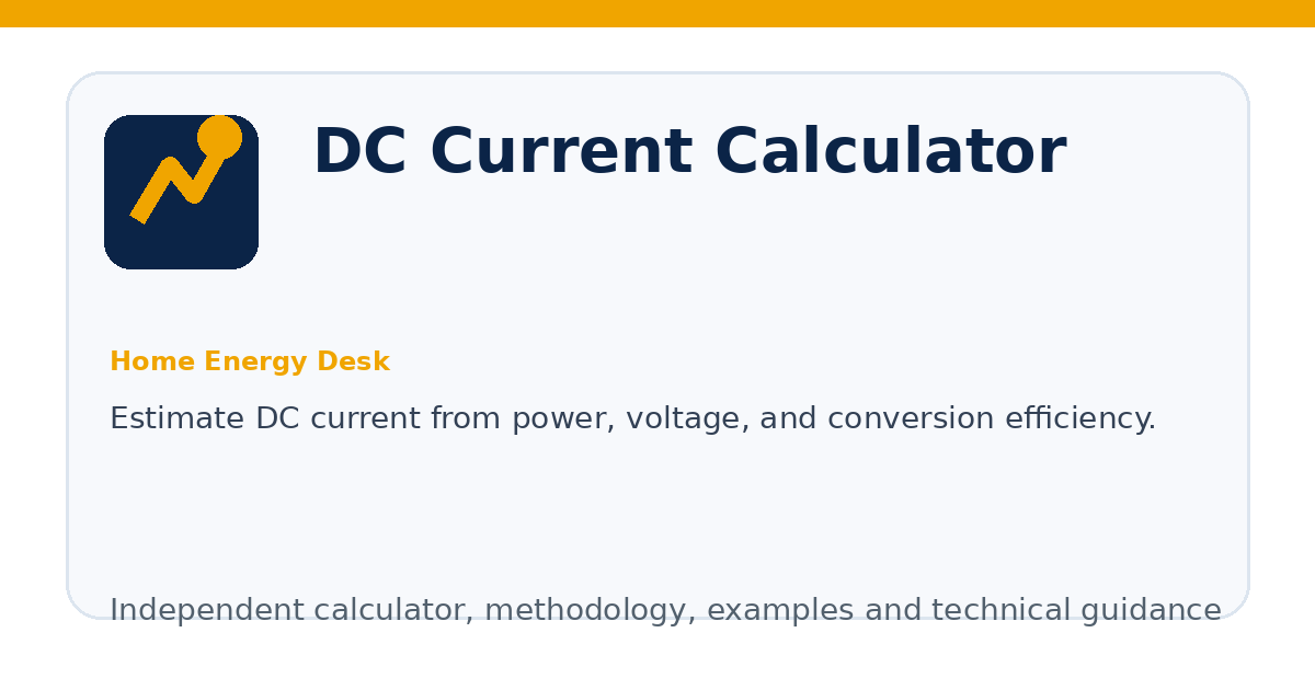 DC Current Calculator illustration