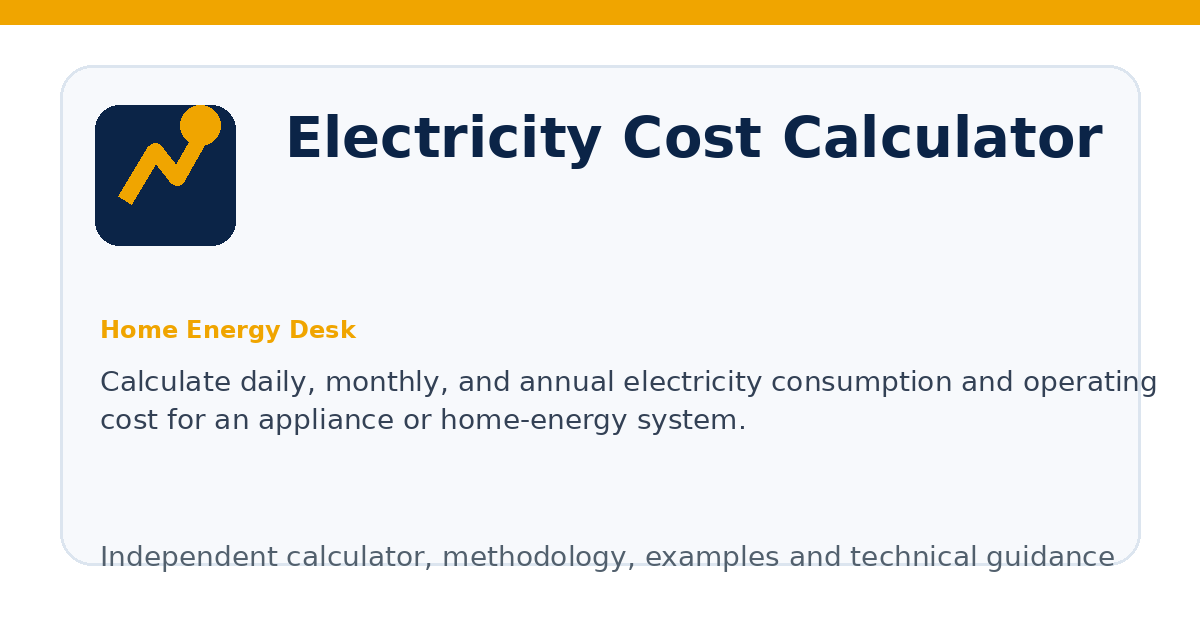 Electricity Cost Calculator illustration